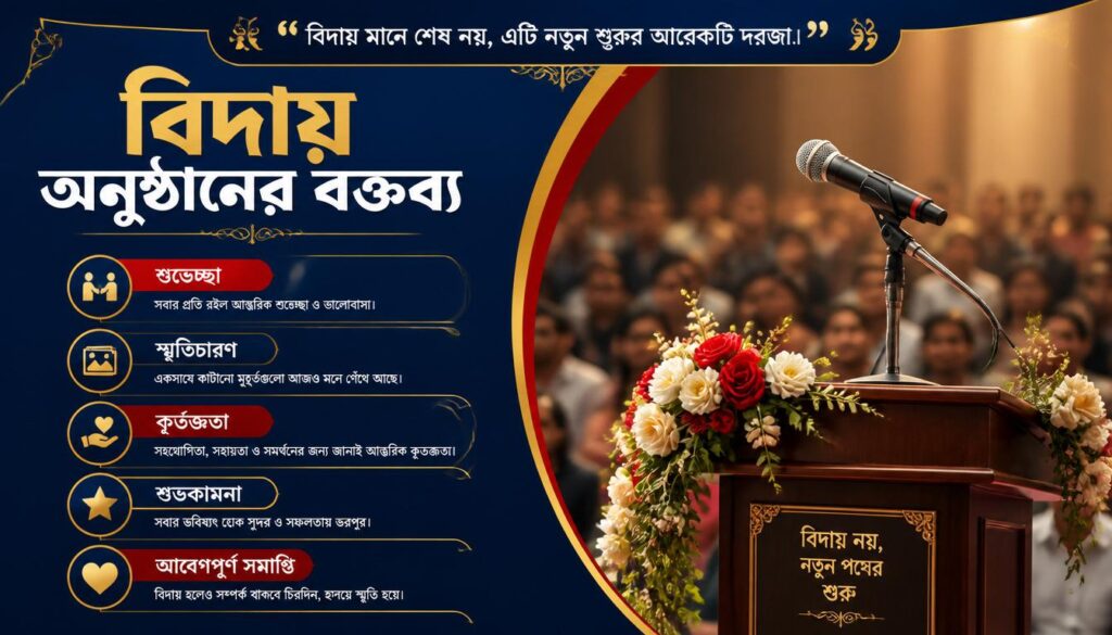 বিদায় অনুষ্ঠানের বক্তব্য