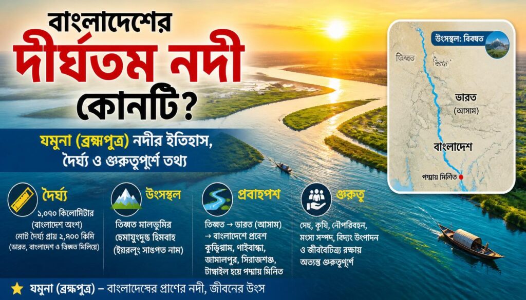 বাংলাদেশের দীর্ঘতম নদী কোনটি